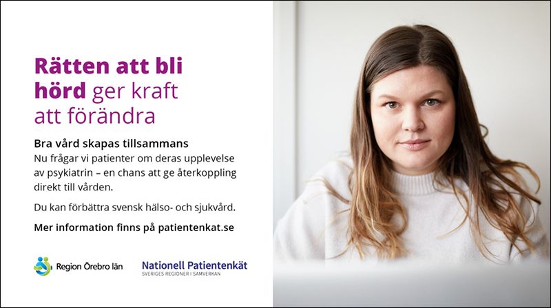 Informationsbild om nationella patientenkäten inom psykiatrin