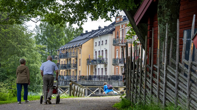 Wadköping, Grönska, grönskar, Örebro, hus, gamla