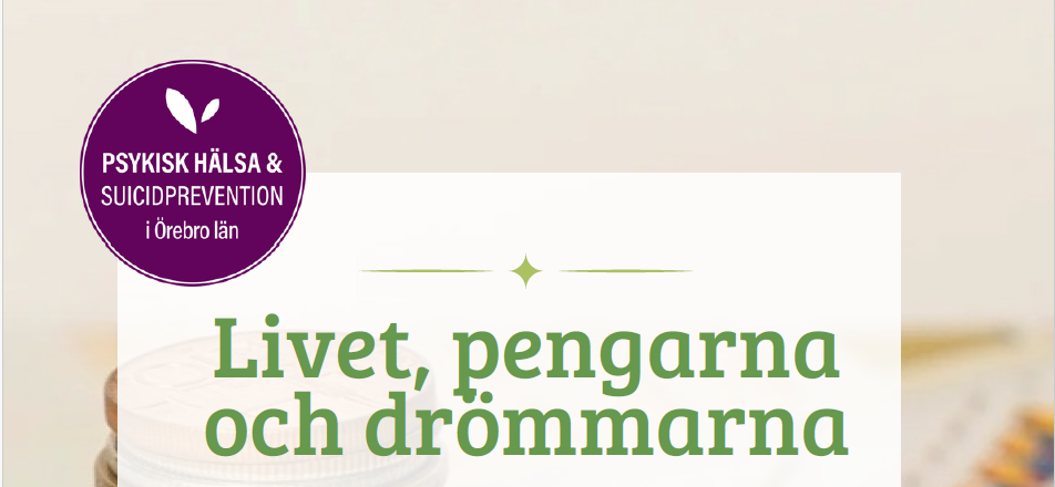 Skärmklipp inbjudan till föreläsningen Livet, pengarna och drömmarna