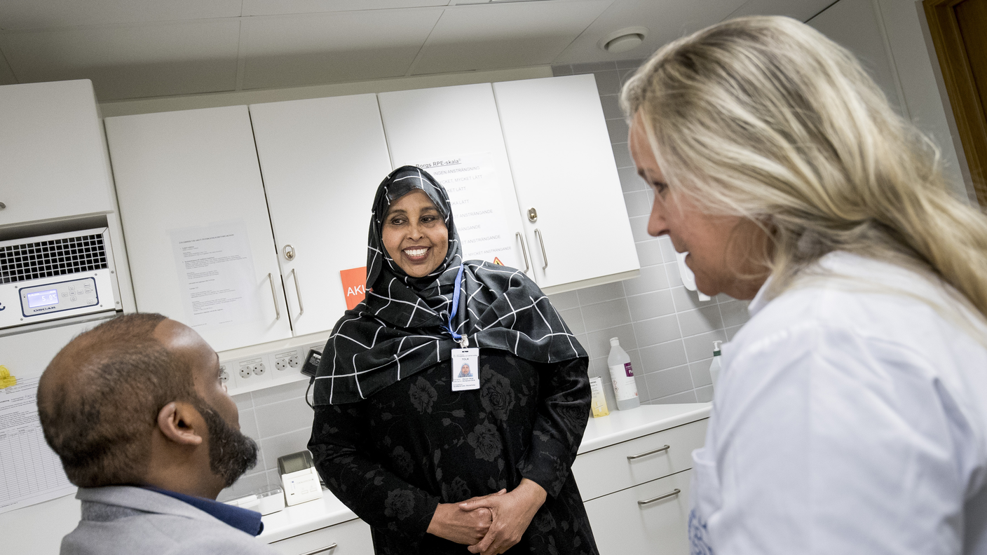 Patient, tolk och tolkanvändare i möte