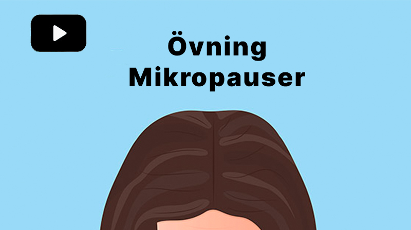 Illustration för övning i stresshantering, mikropauser